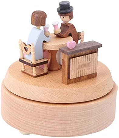 Gretd Wooden Music Box Handmade Lijepa ljubav Music Boxs Vjenčani rođendanski poklon