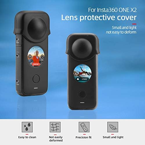 MOOKEENONE 1 * silikonska kamera objektiv zaštitni poklopac za Insta360 ONE X2 Panorama Kamera