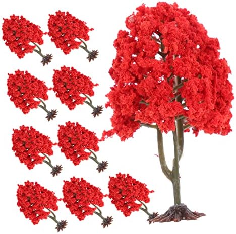 Abaodam 10kom Model stabla miniture ukras minijaturne biljke voz dekor DIY cvijet krajolik drveće