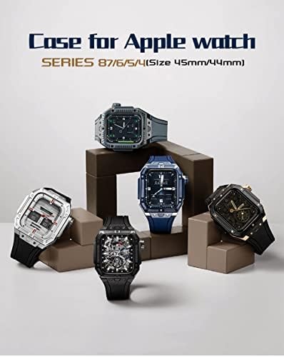 Trdybsk luksuzni modifikacijski karijski sat za Apple Watch Watch 8 7 45 mm čelični remen za IWATCH serije 8