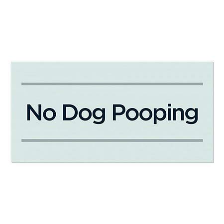 CGsignLab | Nijedan pas Pooping -Basic Teal prozor Cling | 24 x12