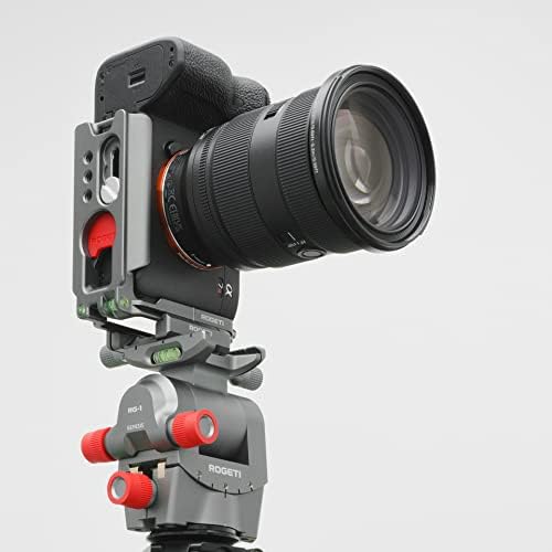 ROGETI L nosač za brzo otpuštanje sa ugrađenim bočicama nivoa za sve Sony kamere bez ogledala, uključujući