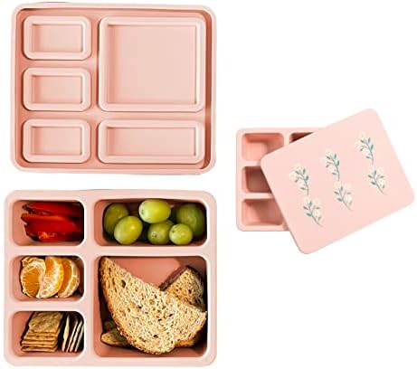 Austin Baby Co nepropusna Bento kutija za ručak za djecu-silikonska posuda za ručak za djecu sa 5 odjeljaka otpornih