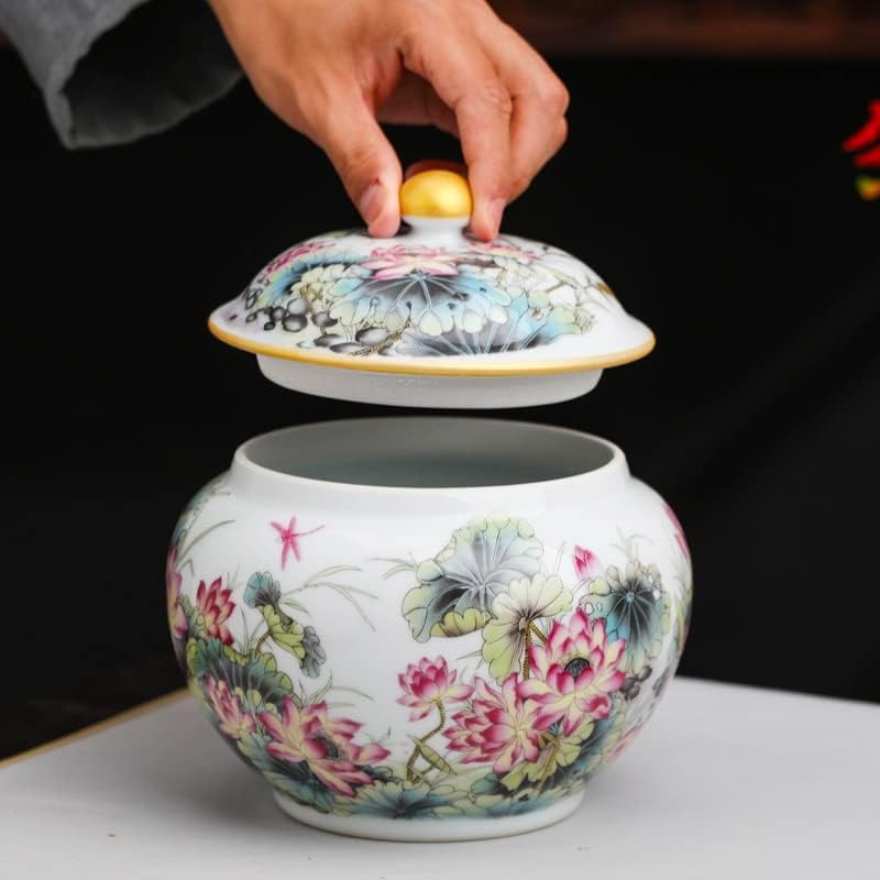 Ylyajy Čaj može Jingdezhen Tea tear Skladištenje JAR domaćinstvo Antique Keramic Pu'er kutija za čaj