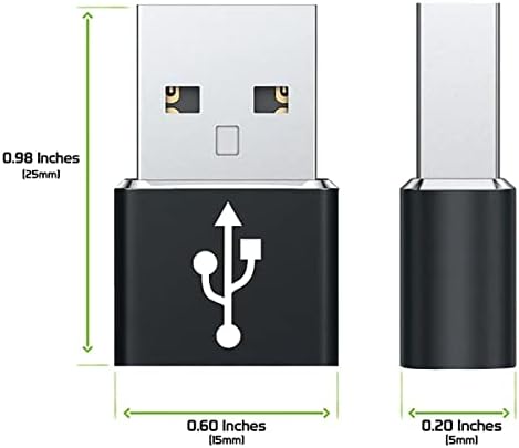 USB-C ženka za USB mužjak Brzi adapter kompatibilan sa vašim BlackBerry DTEK60 za punjač, ​​sinkronizirani,