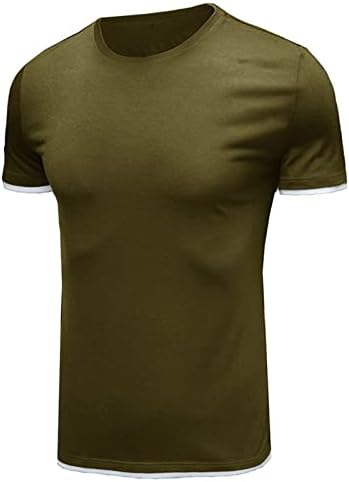 Muška majica kratkih rukava kratki rukav Crt Slim Fit Tee Majica Summer Casual Solid Color Workout Tops svakodnevno