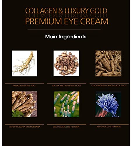 3W Klinika Collagen & Luxury Gold Premium Eye krema 40ml / 1.35fl.oz hidratantni i vitaliziranje
