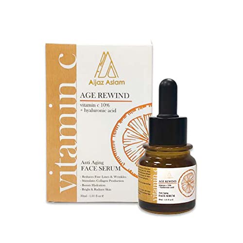 Aijaz Aslam Age Rewind anti Aging Serum za lice sa vitaminom C 10% + hijaluronska kiselina