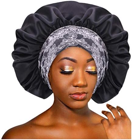 mmknlrm elastična glava sa satenim poklopcem kapa za spavanje kapa za spavanje žena kozmetički salon ukrašene