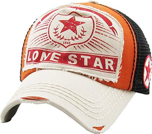 Lonestar Collection Big T Western Dallas Houston HATS Vintage nevolje za bejzbol kaput Tata Hat Podesiv
