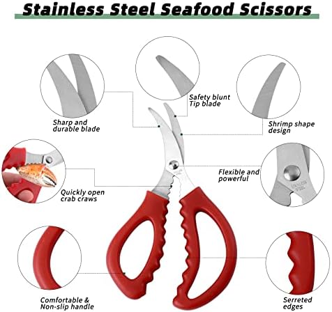Kuhinja Seafood Scissors 4pack multifunkcionalni od nehrđajućeg čelika makaze rakova makaze morski