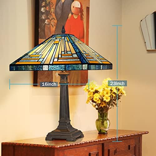 Artzone Antique Tiffany Podna svjetiljka + stolna svjetiljka