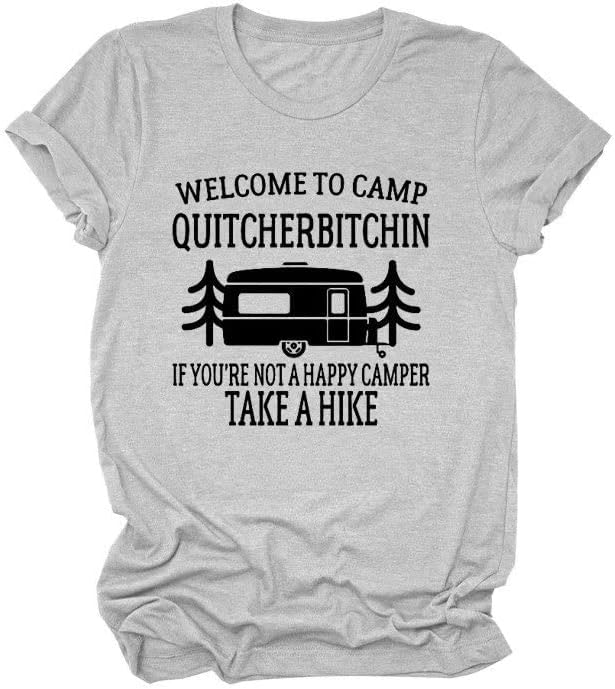 Dobrodošli u kamp QuitchSerbitchin majicu, pješačke majice, putničke majice, izlet 2023 majica za