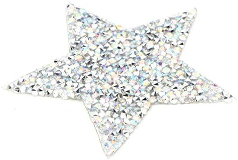 Star zakrpe za presjek, DIY Crystals Bling Gvožđe na zakrpama Hot-Melt ljepila Appliques Glitter