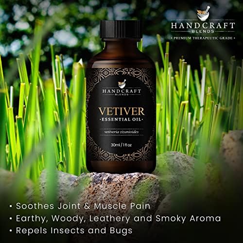 Esencijalno ulje za vetiver - čisto i prirodno - premium terapijsko eterično ulje za difuzor i aromaterapiju
