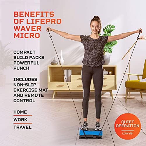 Lifepro Waver Micro cijela tjelesna vibracijska ploča za vježbanje - prenosiva oprema za vježbanje