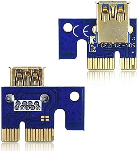Konektori VER009S USB 3.0 PCI-E RISER Card 009S LED PCI Express PCI E 1x do 16x Extender 6pin adapterska