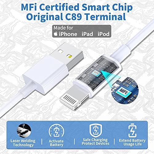 [Apple MFi Certified] iPhone Car Charger, 4.8 a/24W Dual USB Car Fast Charger Power Rapid Adapter sa 2pack munjom