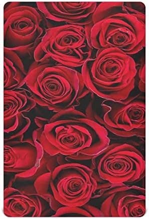 Alaza Crvene ruže Cvijeće Cvijeće Objavljene listove Bassinet za dječake Djevojke Djevojke