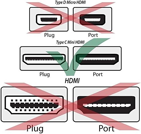 Mini-HDMI kabl od 6 stopa za Canon Vixia HF10 HF100 HG10