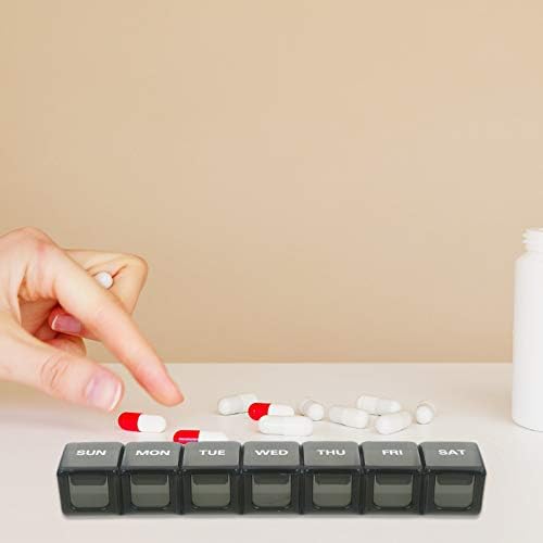 HEMOTON 7 dana Organizator tableta AM PM PM Pritisnite tabletu za tabletu za tablete vitamin kutija za kontejnere