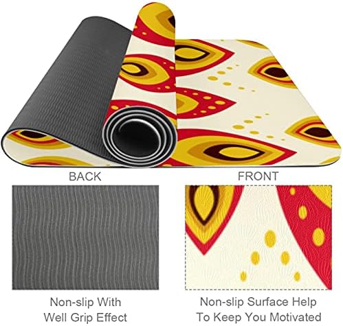 Siebzeh nadrealno paun uzorak Premium debeli Yoga Mat Eco Friendly gumene zdravlje & amp; fitnes non Slip
