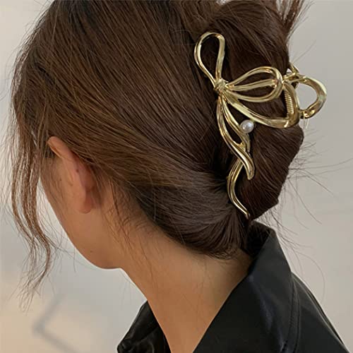Brinie Claw Hair čeljusti kopče Barrettes Gold Metal Claw Clip Stezaljke za kosu držači Strong Grip Neslip