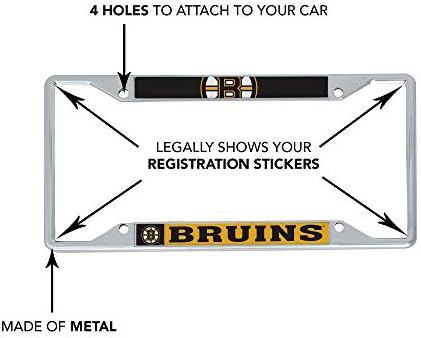 Boston Bruins Team NHL Nacionalna hokejaška liga metalna ploča za licencu za prednju ili stražnju