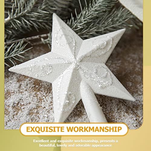 Ipetboom Božićna star staklena star zvijezda Božićne krošnje plastične Xmas Tree Ornament sa rotirajućim hladnim