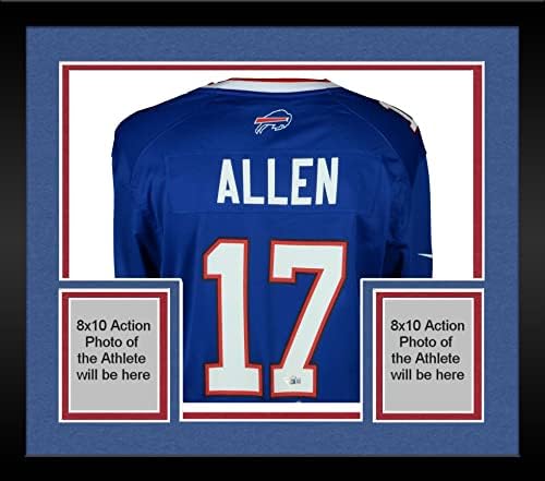 Uokvireni Josh Allen Buffalo Bills Autographing Blue Nike Game Jersey - autogramirani NFL dresovi