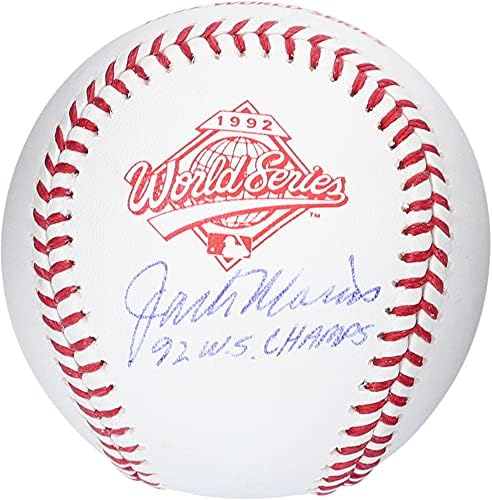 Jack Morris Toronto Blue Jays Autographing 1992 World Series Logo Baseball sa natpisom 92 WS Champs