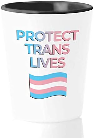 LGBTQ Shot Glass 1.5 Oz-F rodne uloge - jednaka prava veganski ponos Queer transrodne feminističke biseksualne
