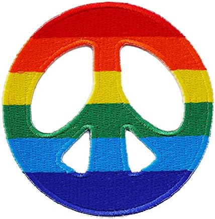 Grafička prašina LGBT miroljubivi mljeveni gvožđe na patch rainbow love gay lezbijski pride Power Applique Simbol