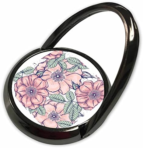 3Droza cvjetna slika ispisa - Kreativna slika cvjetnih otisaka - Prstenovi telefona