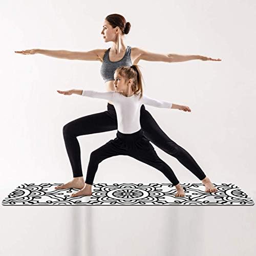 Siebzeh geometrijski crno-bijeli Premium debeli Yoga Mat Eco Friendly gumeni Health & amp;