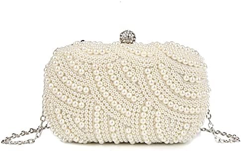 N / A Pearl Clutch torbe žene torbicu dame bijele torbe za ruke večernje torbe za Party vjenčanje