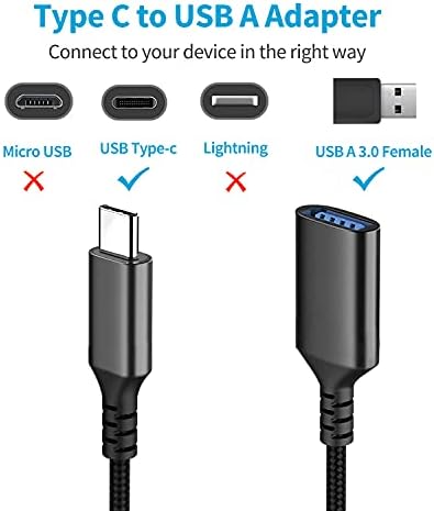 USB C OTG Adapter, USB C na USB Adapter za Samsung Galaxy S9 / S10 / S20 / S21/S21+ Napomena 10/10+/20 Ultra,