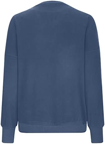 Regular Fit o-izrez pulover za žene lagani tanki džemper zimske donje majice bluza Casual Tops for