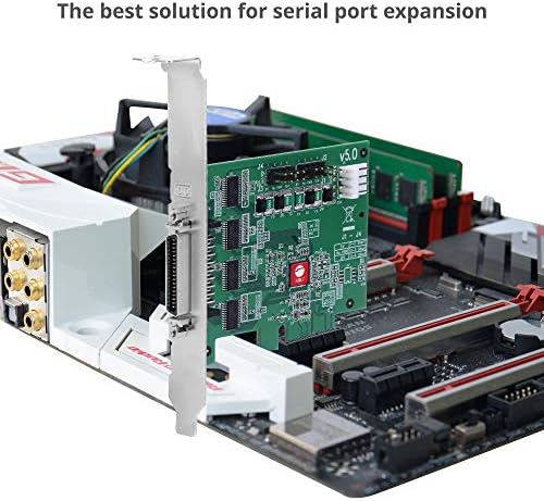 SIIG DP Cyberserial 4S PCIe, 16550 UART, brzine prijenosa do 921kbps, PCIe 2,0 x1 do 4x RS-232 muški 9-pinski