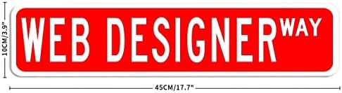Web dizajner Metalni znakovi spavaonica za spavanje Web dizajner profesija Poklon Poklon Street