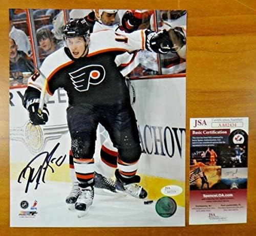 Mike Richards potpisao Philadelphia Flyers Hokej 8x10 FOTO JSA COA - AUTOGREMENT NHL Photos