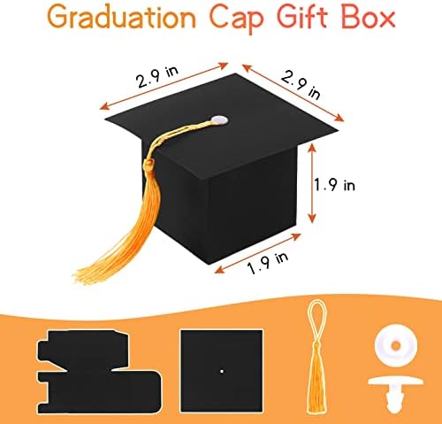 Glyinnhe 30 komada Diplomiranje bombona bombona Box CAP Poklon kutije Diplomski party Favori za klasu
