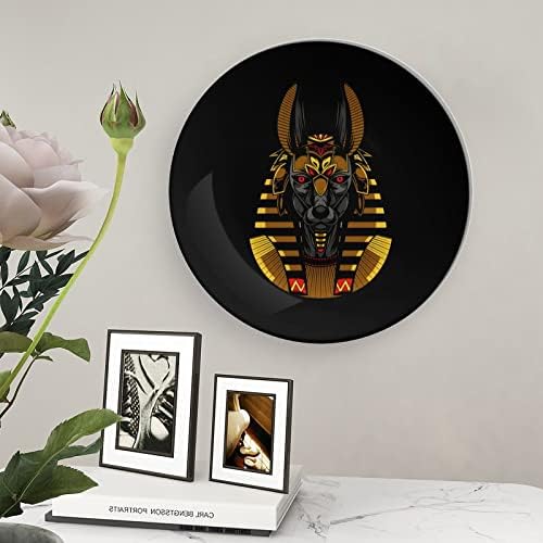 Zlatni Anubis Head Dekorativne ploče Keramičke ploče Zidni viseći dekor sa zaslonom za uredski urez