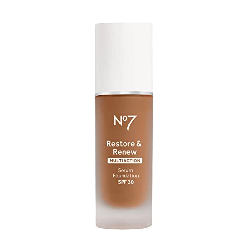 No7 Restore & ReMulti Action Serum Foundation - Amber - Liquid Foundation Makeup sa vitaminom C,