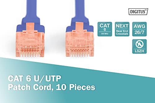 Digitus LAN kabl CAT 6-0,5m - 10 komada - RJ45 mrežni kabel - UTP nezaštićen - kompatibilan