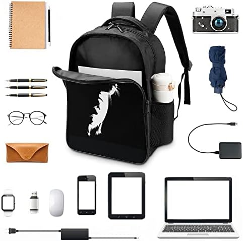 Silueta mačka na Crnom putni ruksak estetska torba za knjige teški rameni Radna torba za muškarce školske