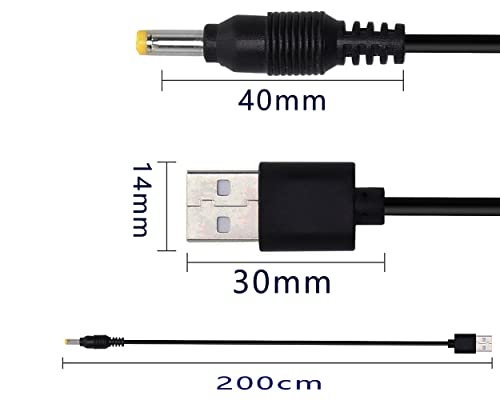 Meiriyfa USB do DC kabela USB mužjak do dc 4,0x1,7mm 5-voltni barel priključni kabel za napajanje adapterski