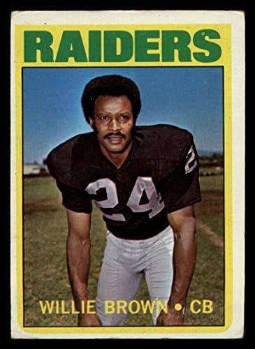 1972 TOPPS 28 Willie Brown Oakland Raiders Dean's Cards 2 - Dobri raiders