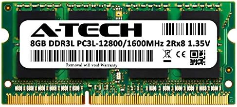 A-Tech 8GB RAM zamjena za HP 693374-005 | DDR3 / DDR3L 1600MHz PC3L-12800 2RX8 1.35V SODIMM 204-PIN memorijski