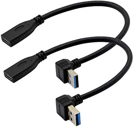 USB C kabel, USB tipa C Ženka na USB 3.0 muško 90 stupnjeva adapter, 5Gbps USB A 3.0 u USB priključak